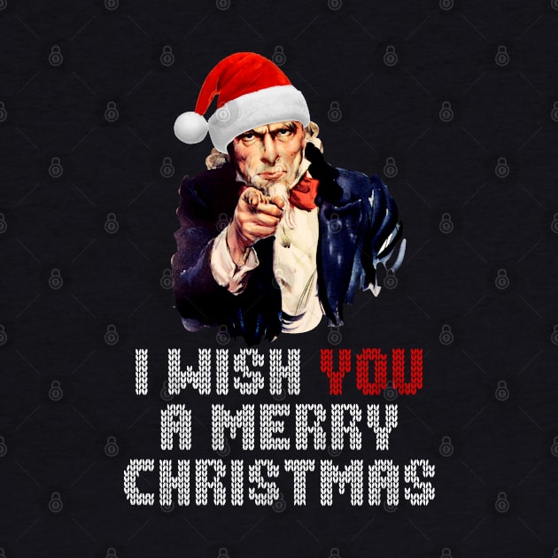 Uncle Sam I Wish You A Merry Christmas by Nerd_art